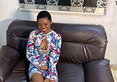 Casting interview with pretty blessing featuring small tits and homemade masturbation