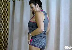 I watch milf lulu lush undress her big natural tits and play sensually