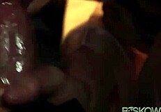 MILF Gives Handjob Under The Covers