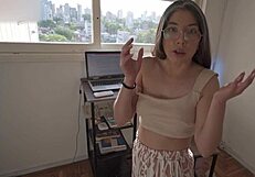 i accidentally wet my stepsister's pants leading to us getting naked for rough anal creampie sex.