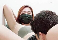 Indonesian Wife's Pussy Licked In Glamour Anal Action