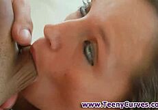 BIG BOOTY TEEN 18+ SLUT GIVES BLOWJOB AND FUCKS HARD!