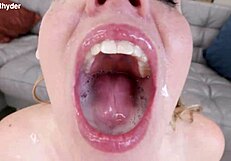 is my first 4on1 interracial dap gangbang rough with gapes and cum in mouth?