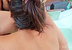 i did a girl on girl kissing prank with friends in the hydro