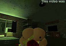 Redhead with big body in Roblox