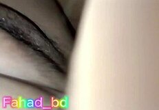 Submissive couple screams during homemade deep fuck