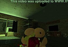 Redhead with big body in Roblox