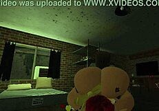 Redhead with big body in Roblox