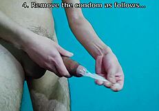 Tutorial on how to put on a condom and discard it properly