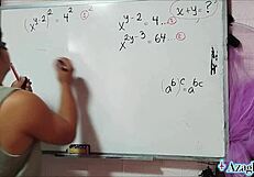 Asian Nerd Explores Erotic Math in Bedroom