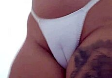 Big pussy sits on friend's face until suffocation