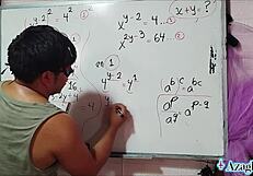 Asian Nerd Explores Erotic Math in Bedroom