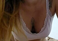 Big pussy sits on friend's face until suffocation