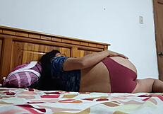 Pretty Woman Strips Naked and Gropes Big Ass