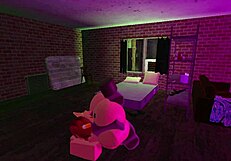 Redhead with big body in Roblox