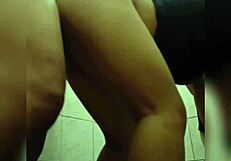 Loud Moaning Asian Pinay's Bathroom Sex with Blowjob and Creampie