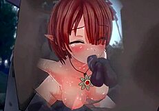 Гледам рицар Рича да се бие с гули в хентай игра