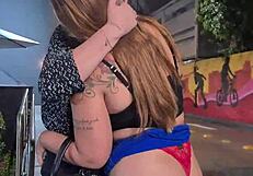 we went to fast food outdoors