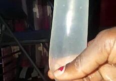 Подготовка члена льдом для траха киски!