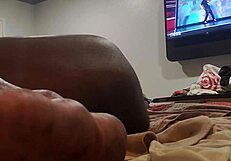 Horny Guy Jacks Off To Own Porn