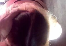 blonde deepthroats black cock for cum!