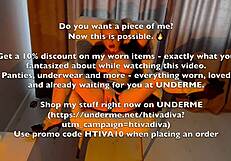 Milf Slut Soaks Hairless Panties While Jerking Off Solo