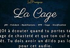 i'm caged for femdom anal joi