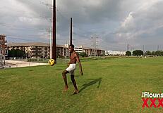 Latina Threesome Featuring Muscular Ebony Soccer Player Stephanie Saint And Zaria Nova In Intense Action