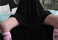 adorable petite 18+ emy angel poses cutely in her video