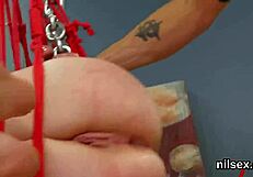 peculiar nympho is taken in butthole asylum for harsh treatment