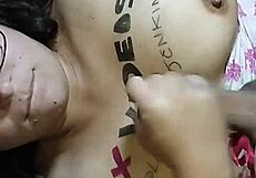 Hot Wife Masturbating in Exciting Sex Session!