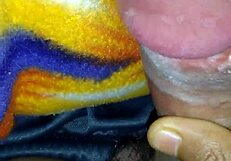 Mommy Gives Quickie Handjob And Fingering In Bed With Big Cock