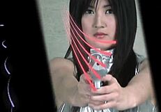 Japanese babe gets clit rubbed then hard fucked after golf