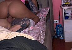 Hot Mexican Couple Records First Homemade Creampie Video At Midnight