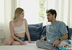 Coco Lovelock Blows Her Stepbrother! Deepthroat Action!