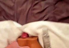 mac brampton fucks sex toy and cums on it