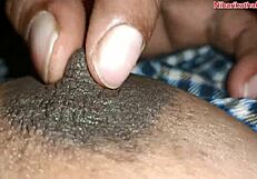 Playing With Stepmom's Big Tits And Sucking Her Nipples