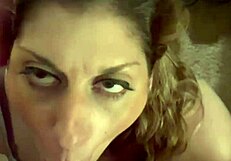 Blonde Milf Wife Deepthroats Husband's Huge Cock Until Cumshot In Mouth And Facial Swallow