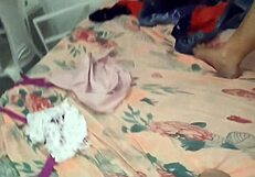 Showed Hairy Pussy And Asked To Fuck Her Ass And Pussy Could Not Resist And Came Inside