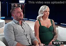 Wifey Candice Holds Hubby's Hand While Taking Monster BBC Deepthroat!