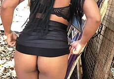 brazilian amateur in the woods