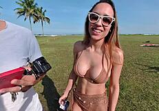 Priscila Belini Beach Masturbation