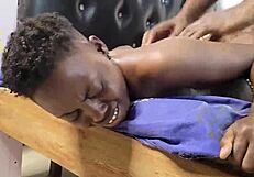 Amateur Swallows Big Black Cock After Pussy Massage