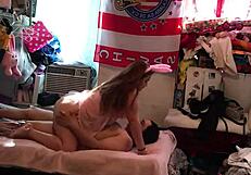 feeling the soft touch of lingerie as mommy wears it in a gentle and comforting way.