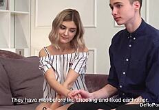 Sultry kitten loses virginity with wet twat stretching