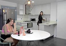 My stepsister makes me feel like a slut by fucking my ass roughly with toys in this quickie