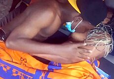 Girl stares while being fucked by her best friend in quickie office scene