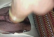 ถุงน่องที่ฉันฉีกให้เป็นรูแล้วเอาควยยัดรูแตด