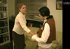Hey, check out Samara Mae as a girl scout who gets her clothes ripped off and punished with some paddle spanking in the garage.