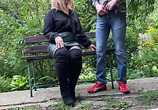 Does this mature milf help you pee outdoors?